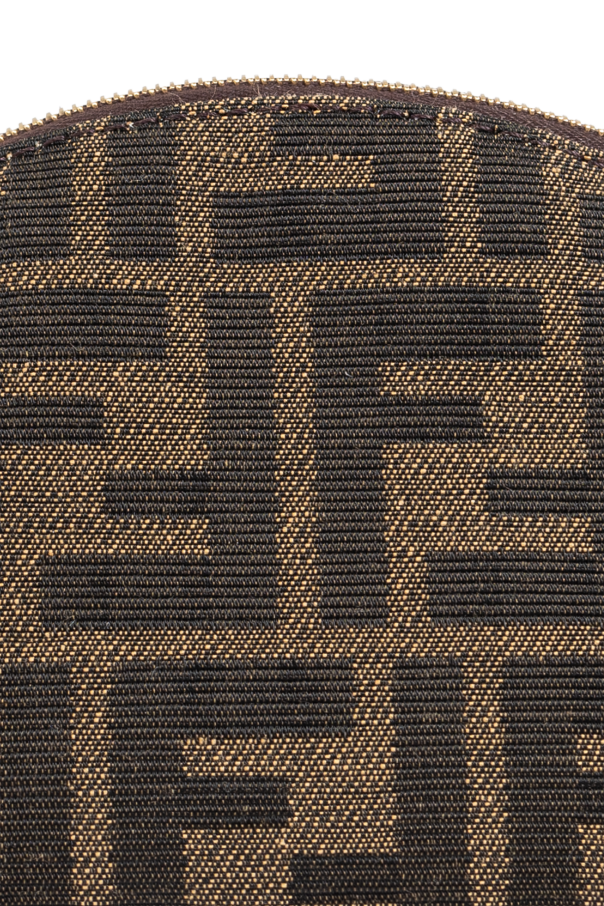 Fendi FF-motif woven jumper - Brown Cosmetic bag with